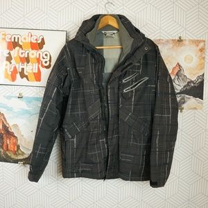 Mens Columbia Waterproof lined double zip jacket